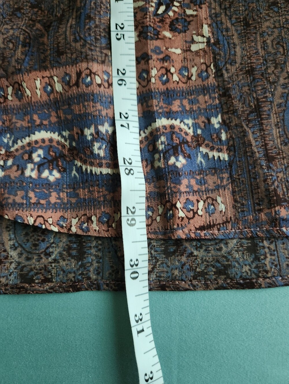Zara Patchwork Paisley Print Shirt Oversized Bohemian-inspired Lightweight Sheer - Picture 16 of 16